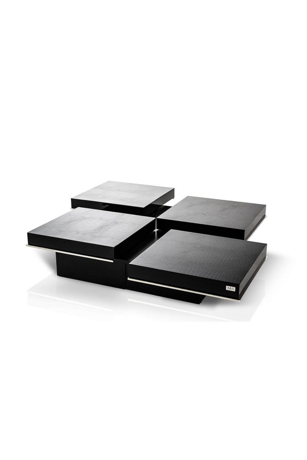 Black Crocodile Extendable Coffee Table | OROA Modern | Oroa.com
