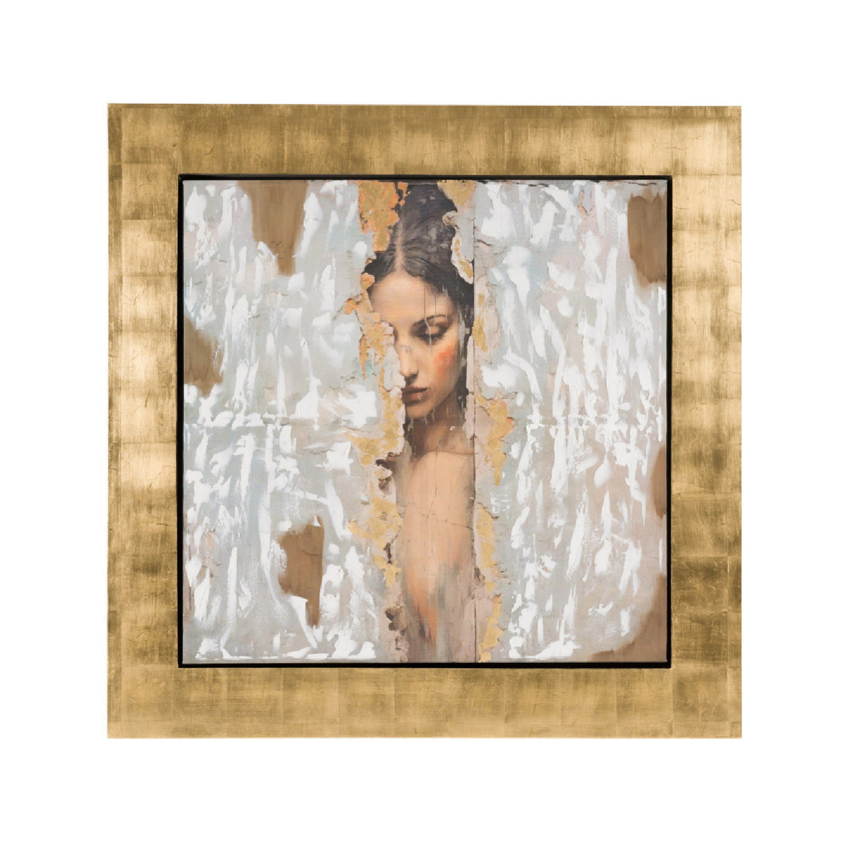 Gold Framed Woman Painting | OROA Modern Stey