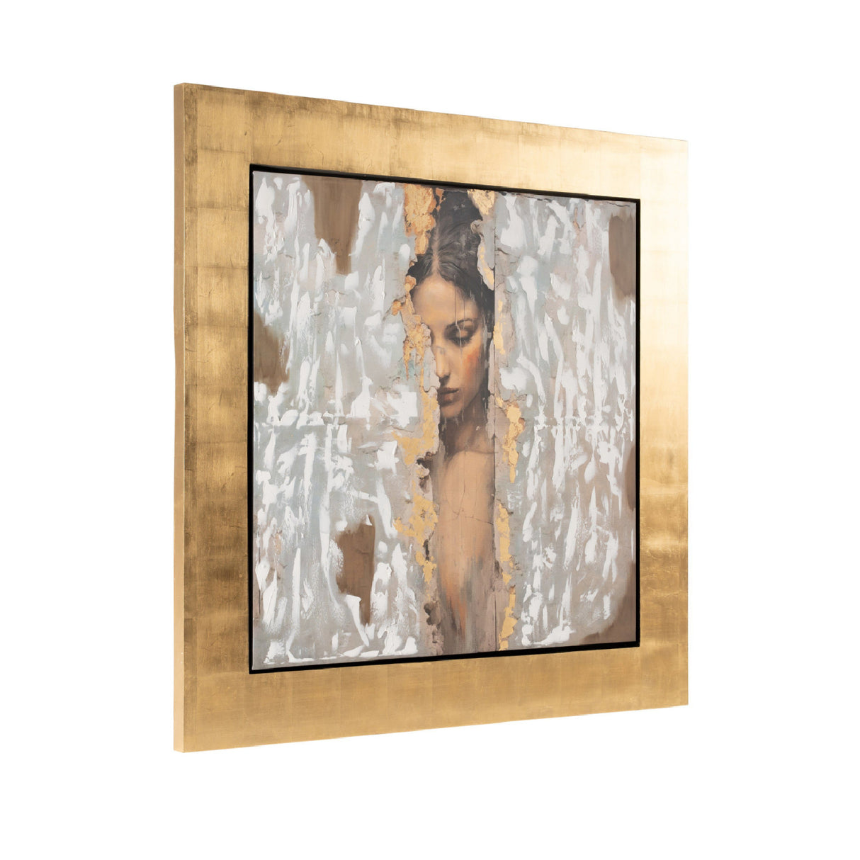 Gold Framed Woman Painting | OROA Modern Stey