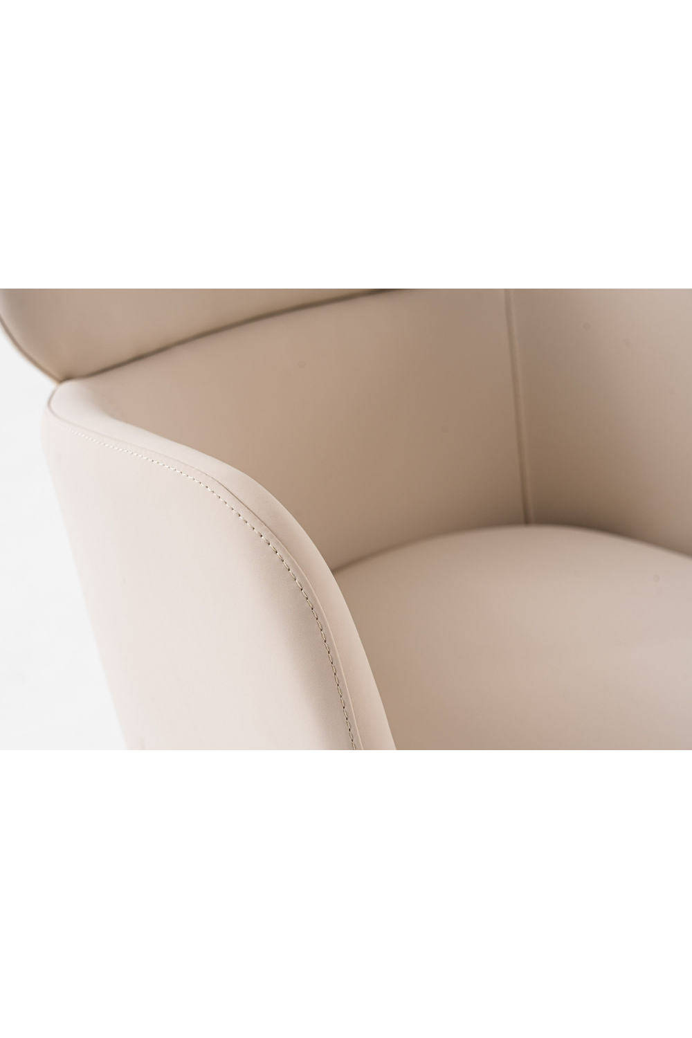 Beige Vegan Leather Dining Chair | OROA Modern Shannon | Oroa.com