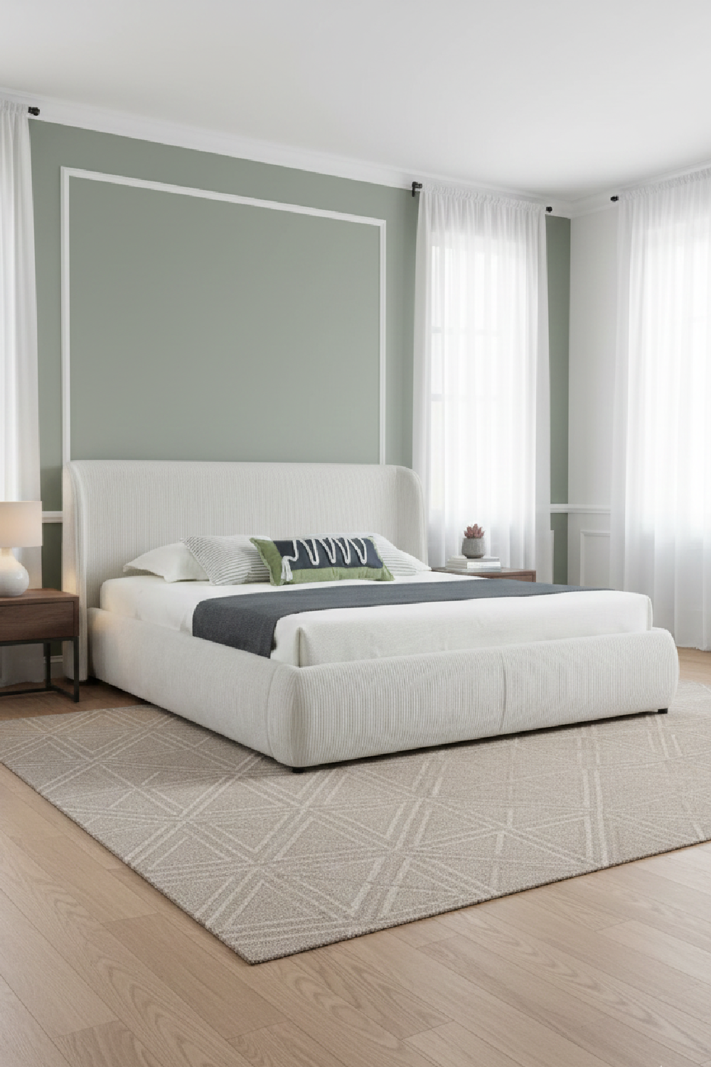 White Upholstered Bed | OROA Modern Butler | Oroa.com