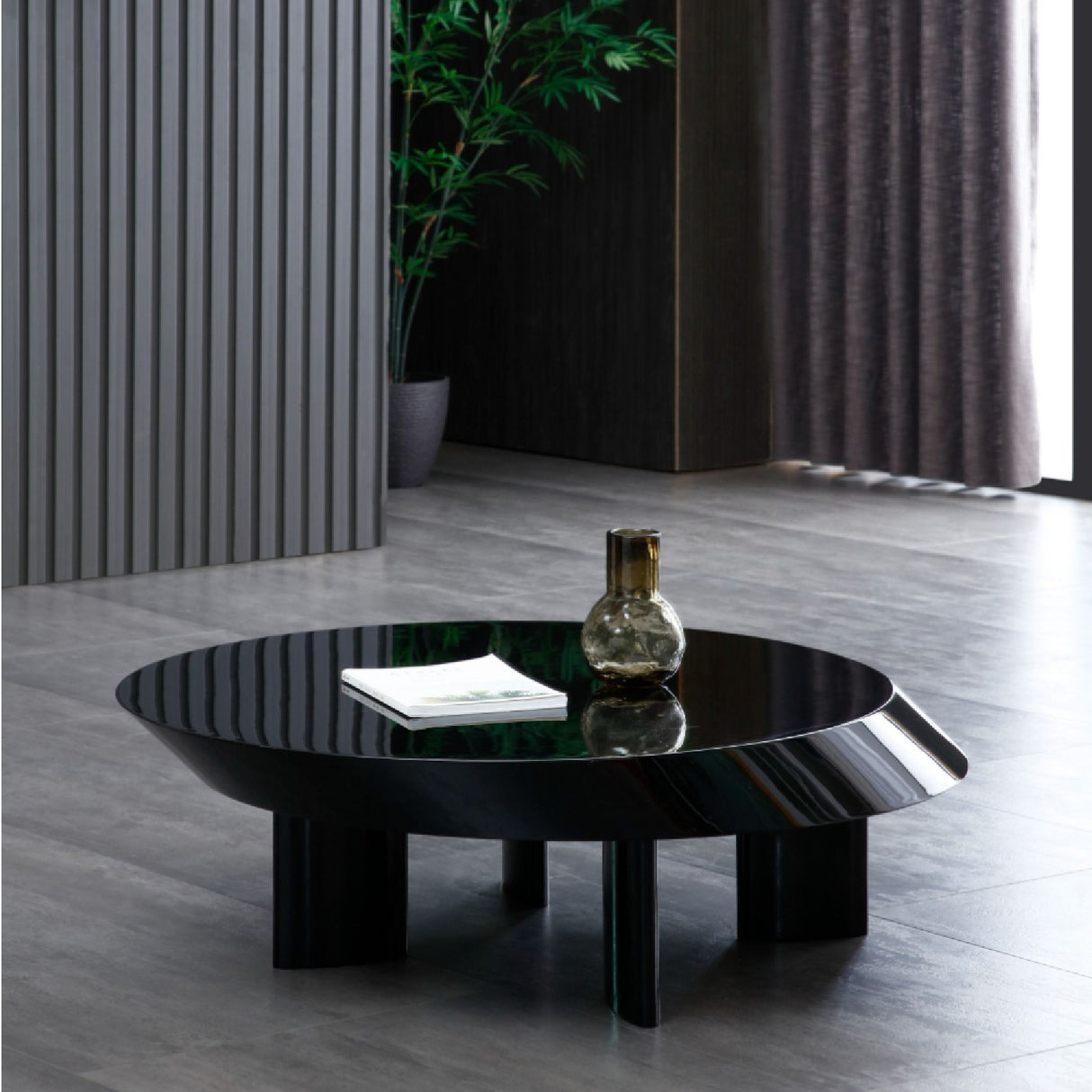 Black Round Coffee Table | OROA Modern CT106 | Oroa.com