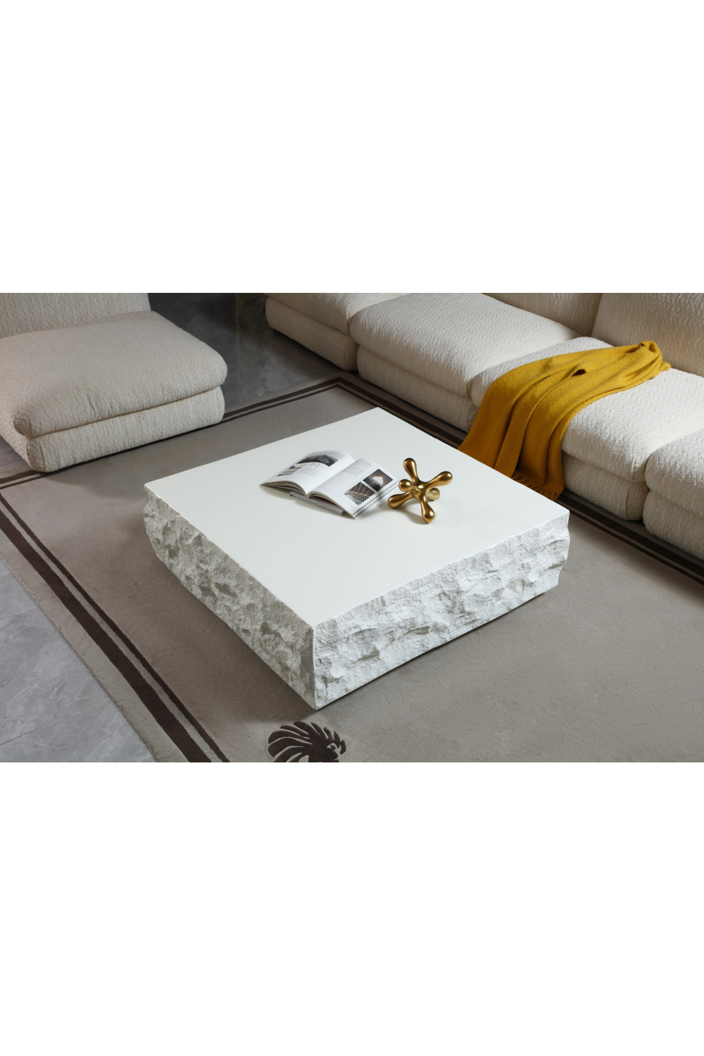 Square Fiberglass Coffee Table | Oroa.com
