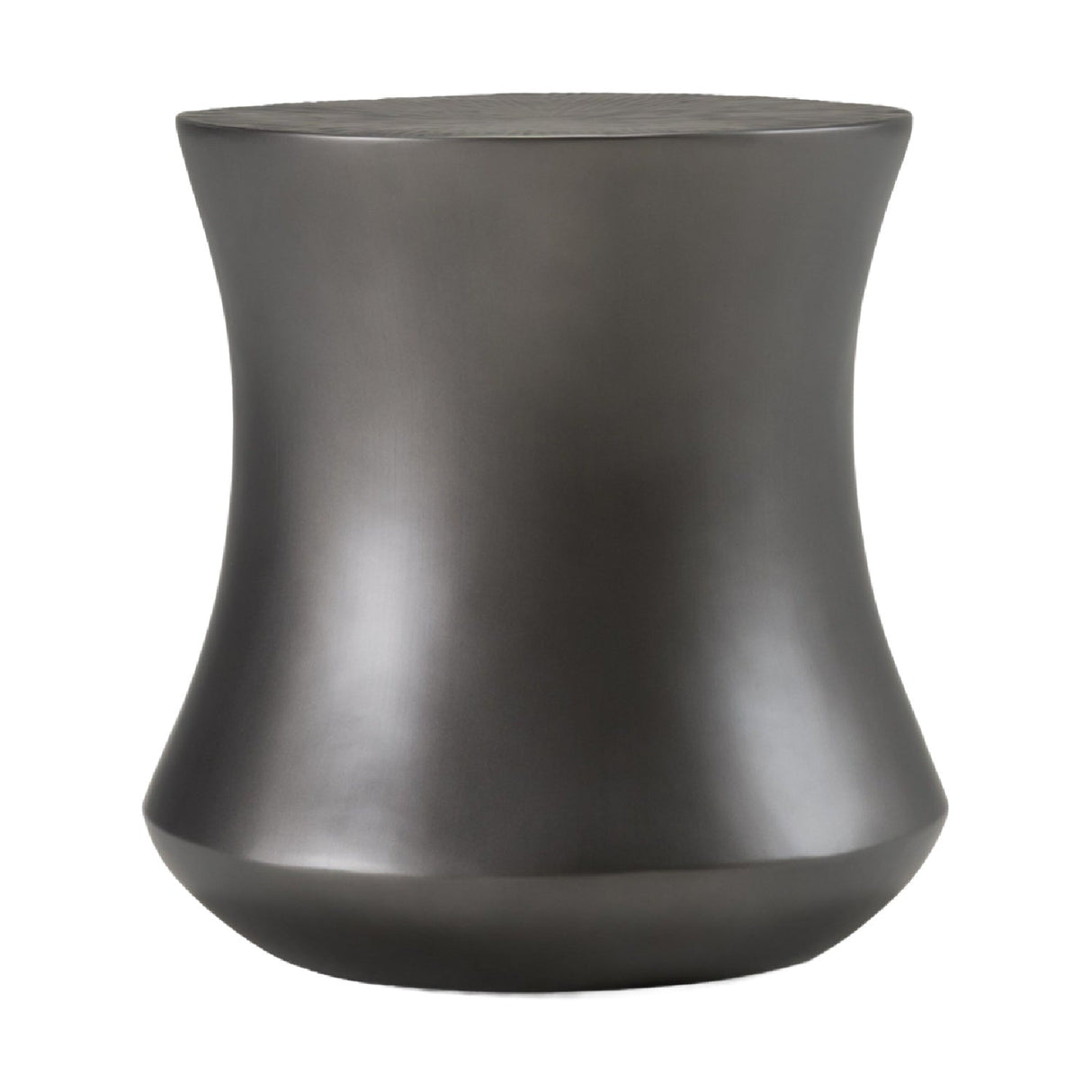 Antique Gray Fiberglass End Table – Airdrie – front view
