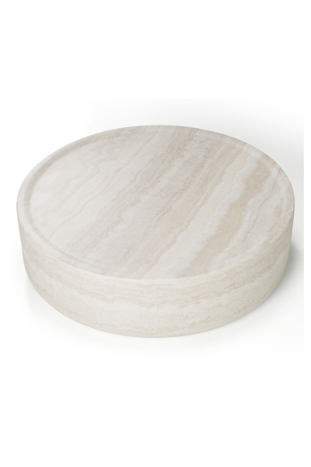 Round Travertine Coffee Table | Oroa.com
