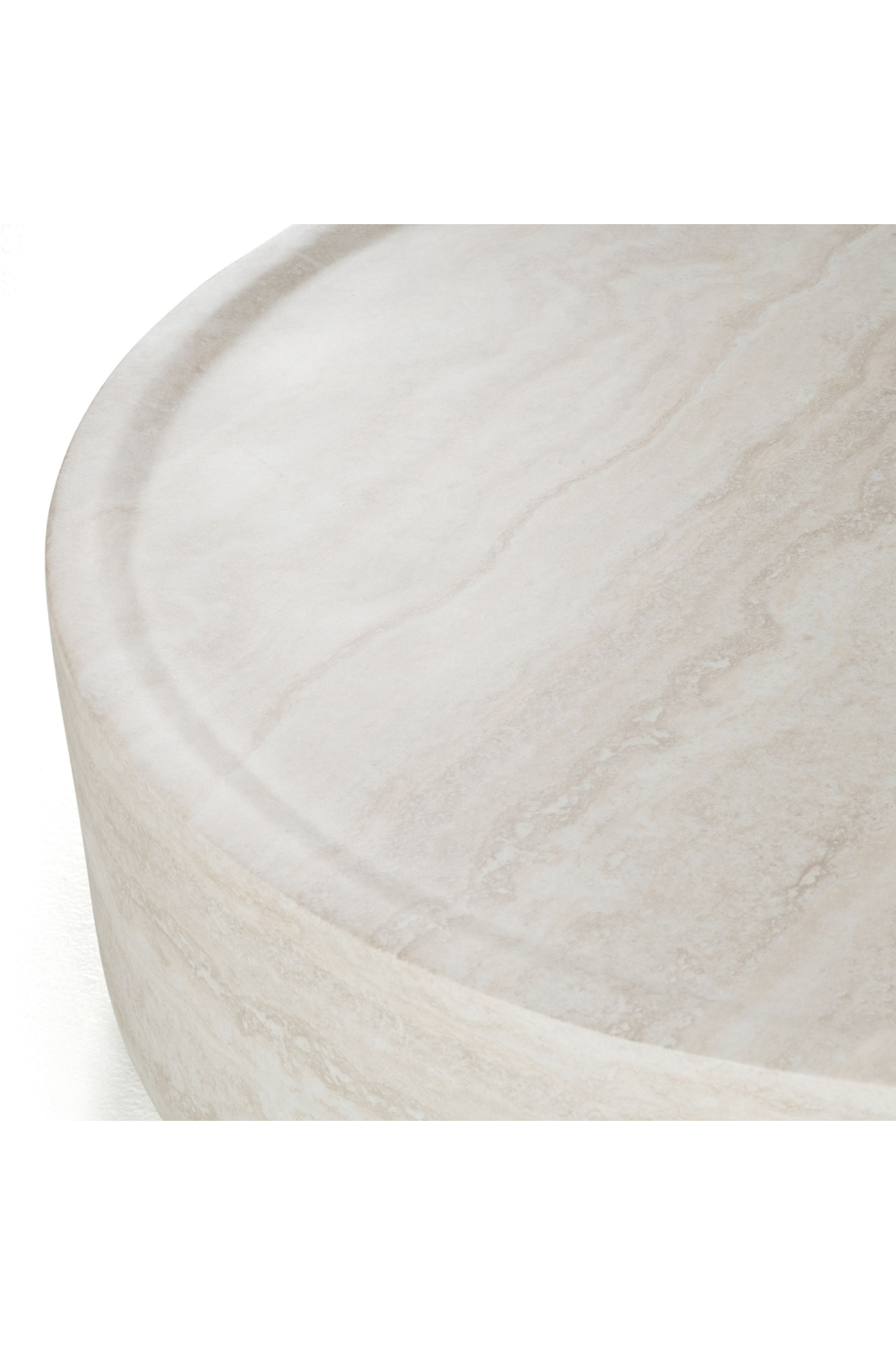 Round Travertine Coffee Table | OROA Modern Cozad | Oroa.com