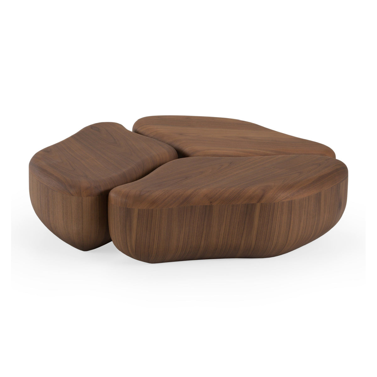 Walnut 3-Piece Coffee Table | OROA Modern Gimbal