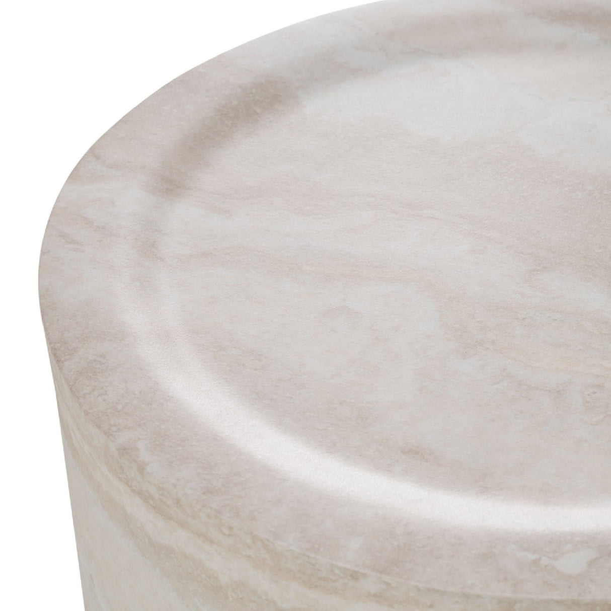 Round Travertine End Table – Cozad – alternate view 5