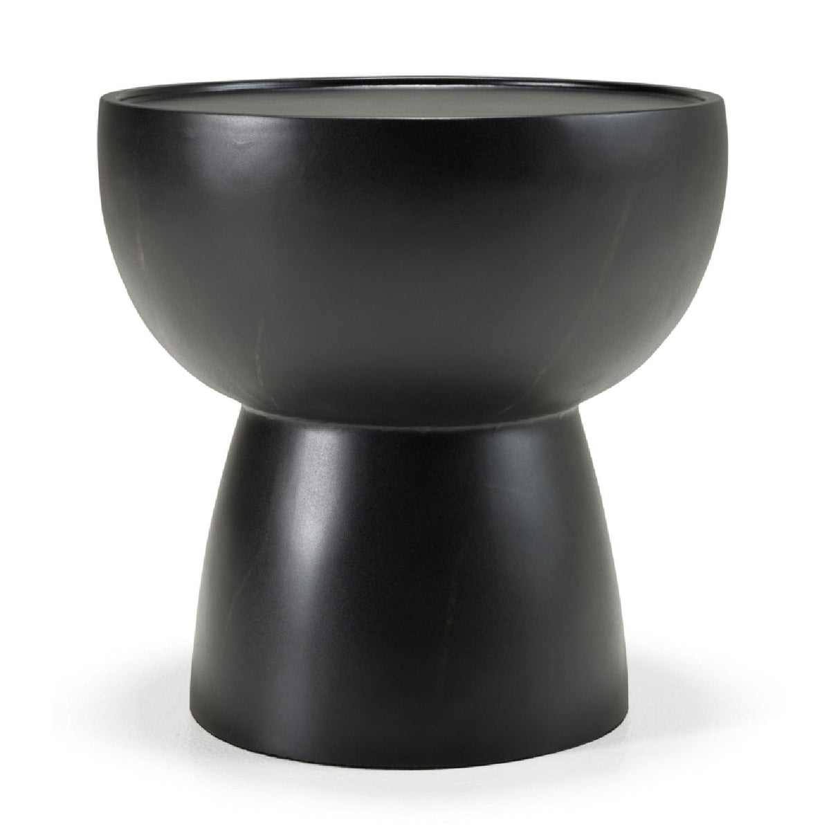 Black Fiberglass End Table – Akron – front view