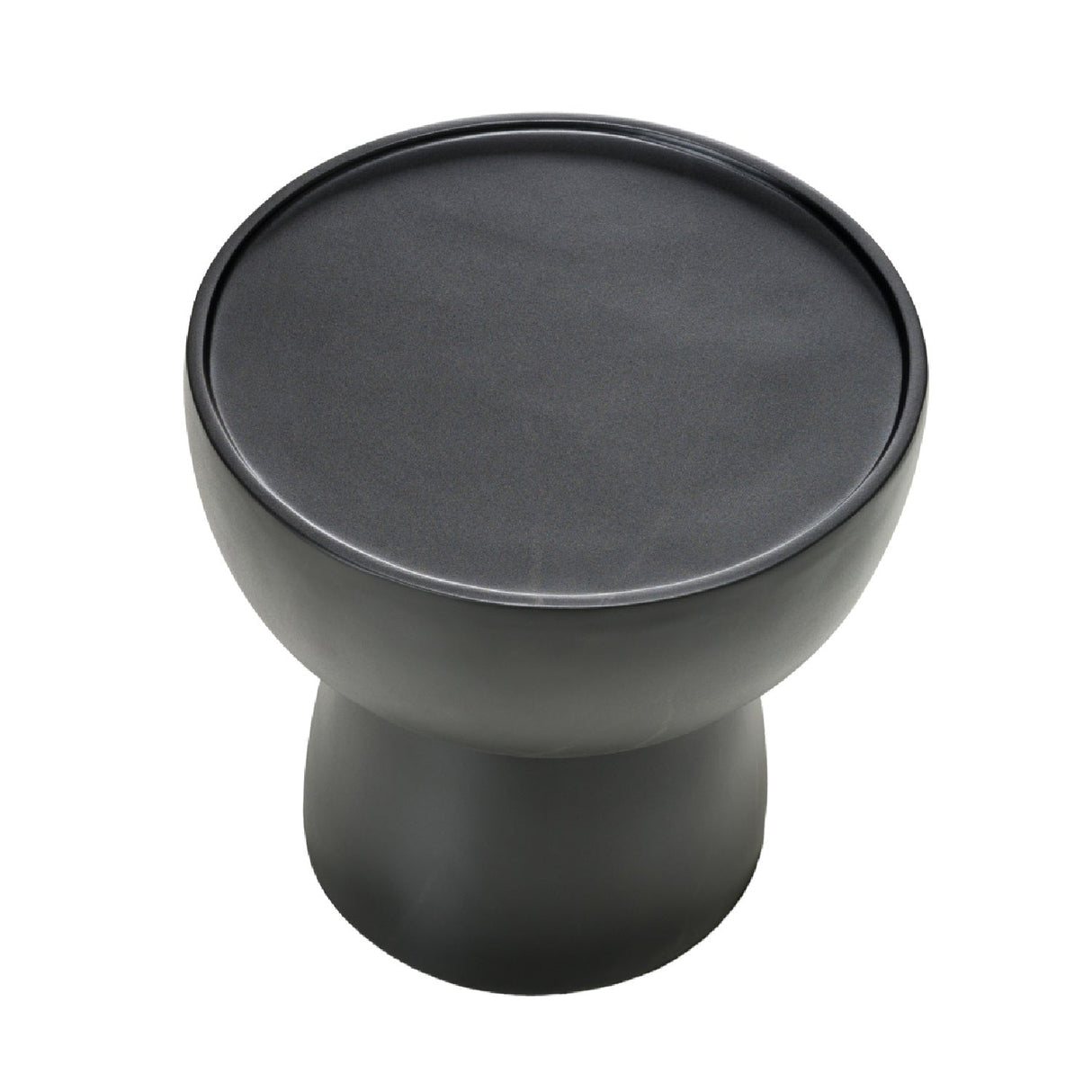 Black Fiberglass End Table – Akron – rear view