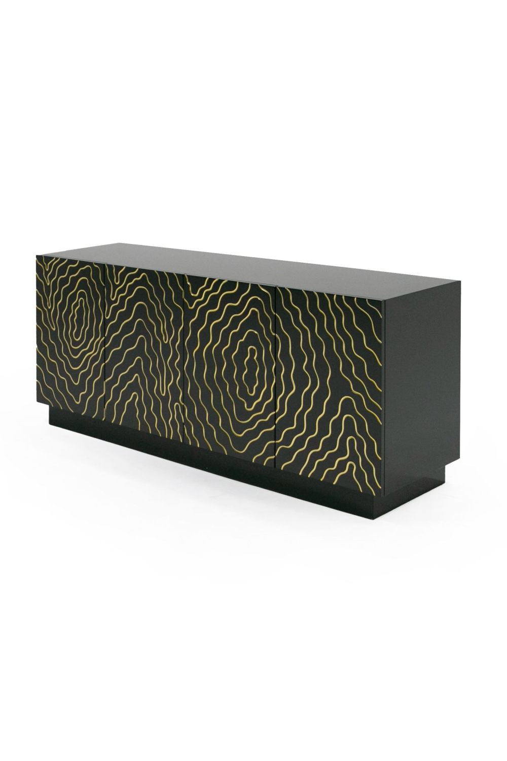 Gold Inlaid 4-Door Sideboard | OROA Modern Jonah | Oroa.com