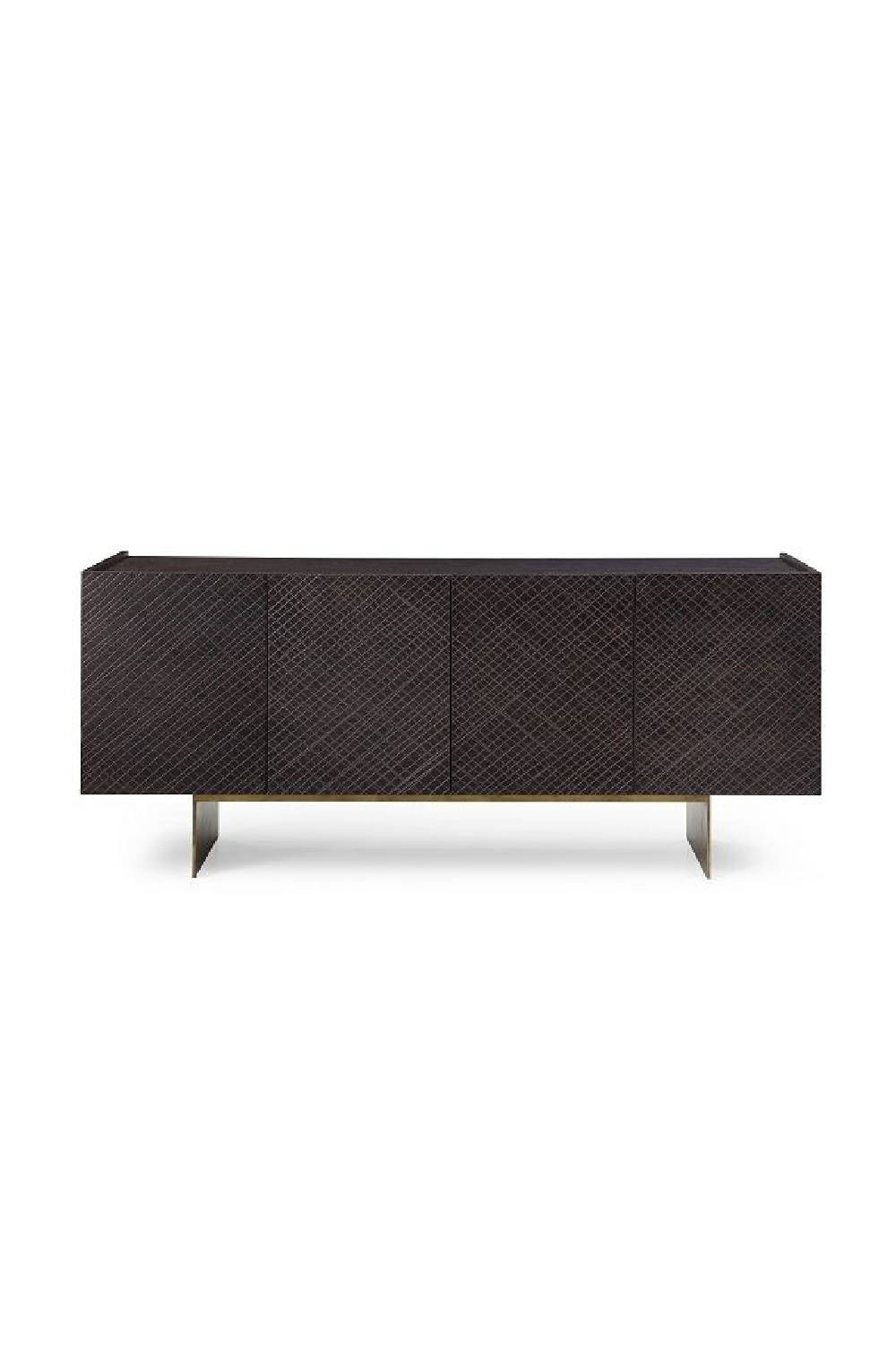 Brown Wood 4-Door Sideboard | OROA Modern Gerald | Oroa.com