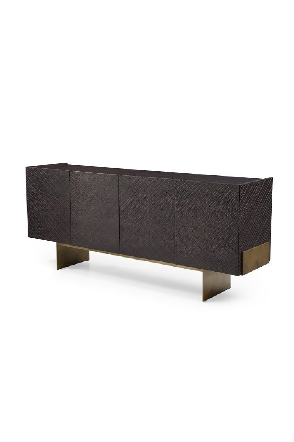 Brown Wood 4-Door Sideboard | OROA Modern Gerald | Oroa.com