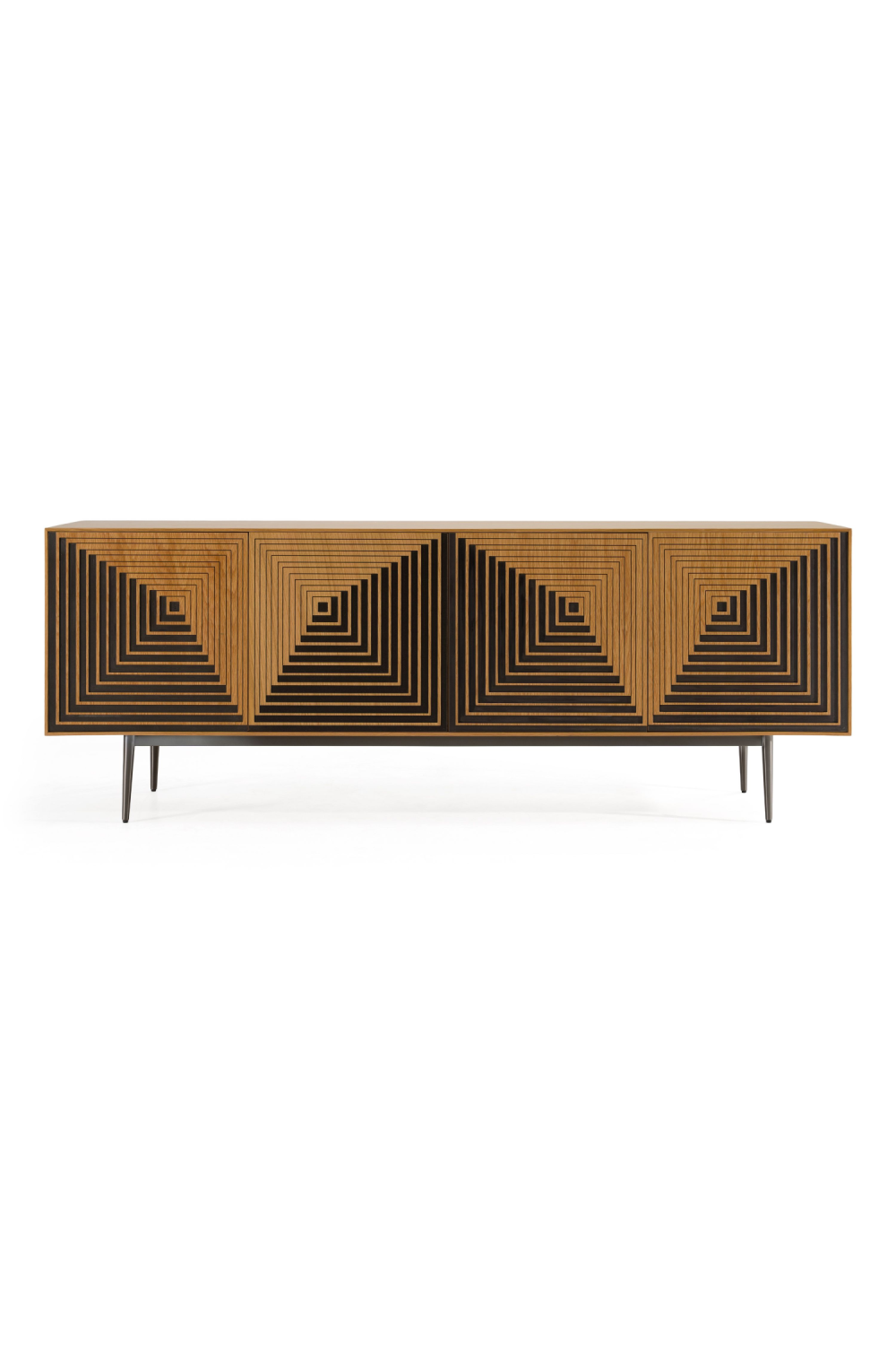 Geometric Patterned Oak Sideboard | OROA Modern Azteca | Oroa.com