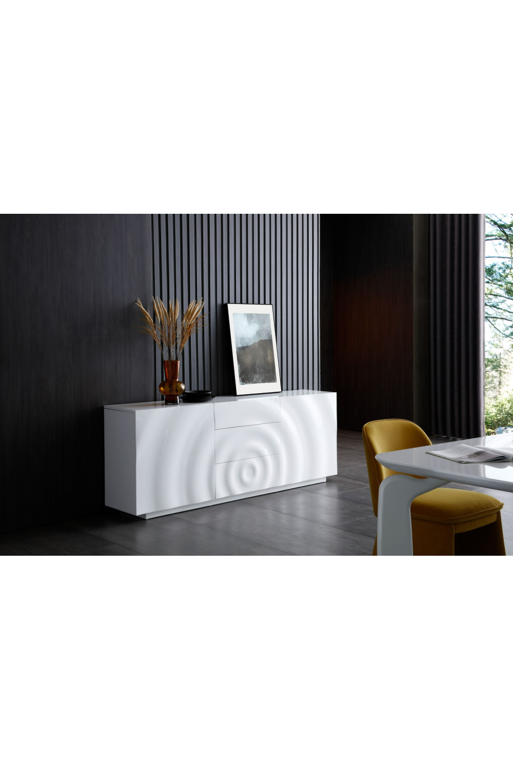 White High Gloss Sideboard | Oroa.com