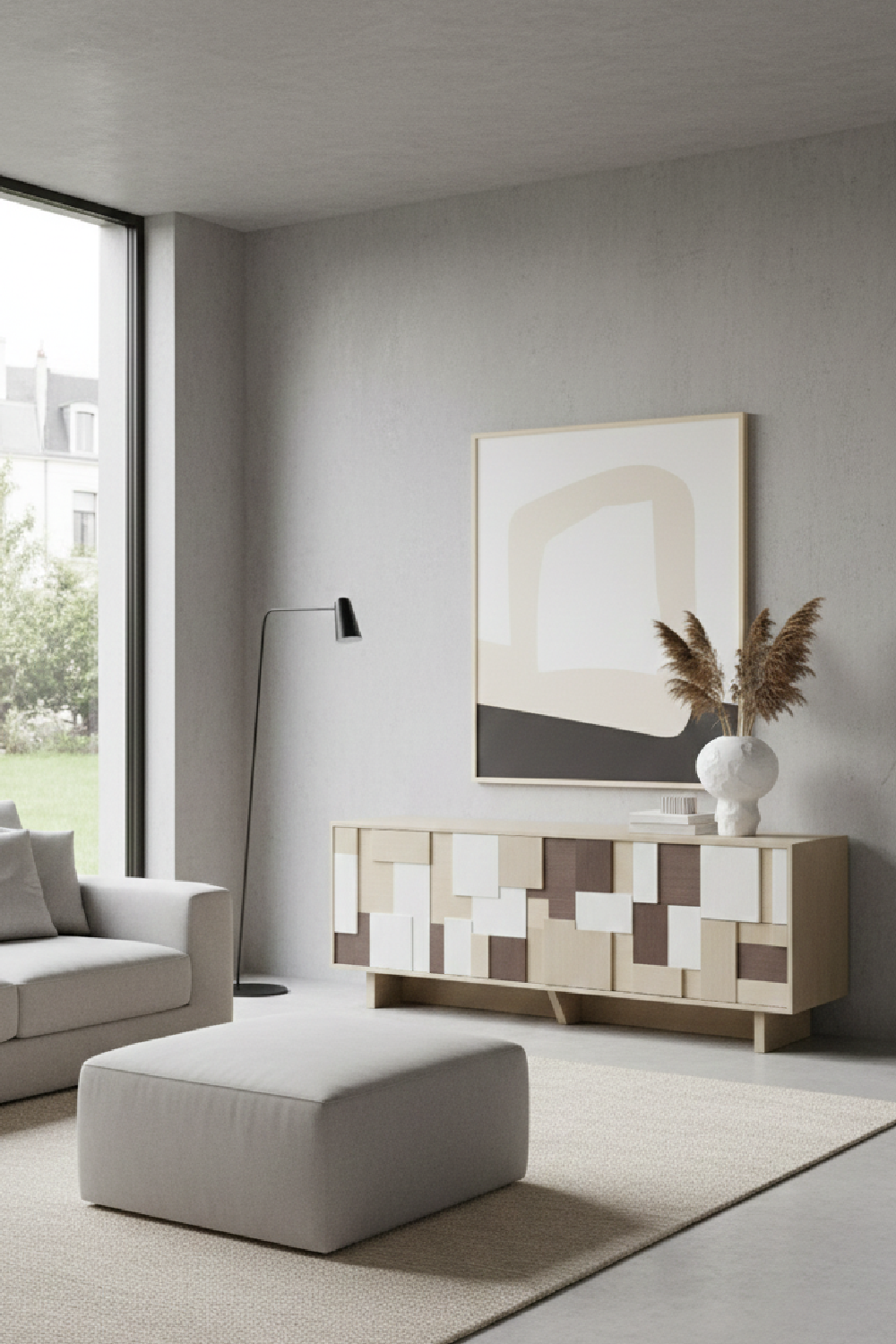 Multi-Colored Patterned Sideboard – G2578 – alternate view 5