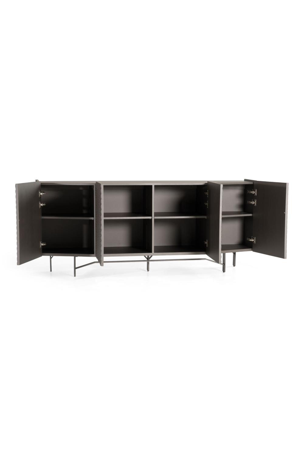 Patterned Silver 4-Door Sideboard | OROA Modern Raphael | Oroa.com