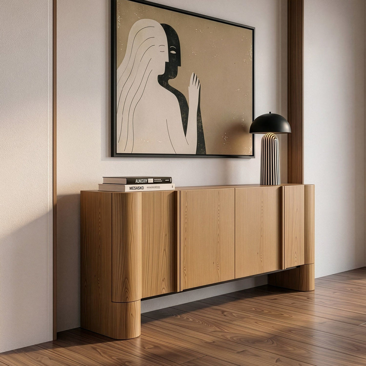 White Oak 4-Door Sideboard | OROA Modern Walbrook - www.oroa.com