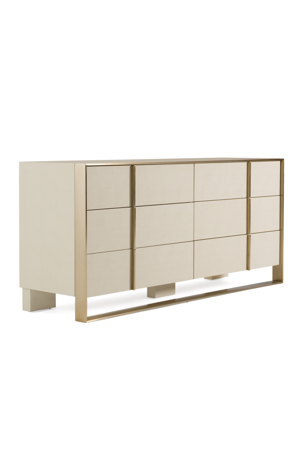 Beige Shagreen 6-Drawer Dresser | OROA Modern Cartier | Oroa.com