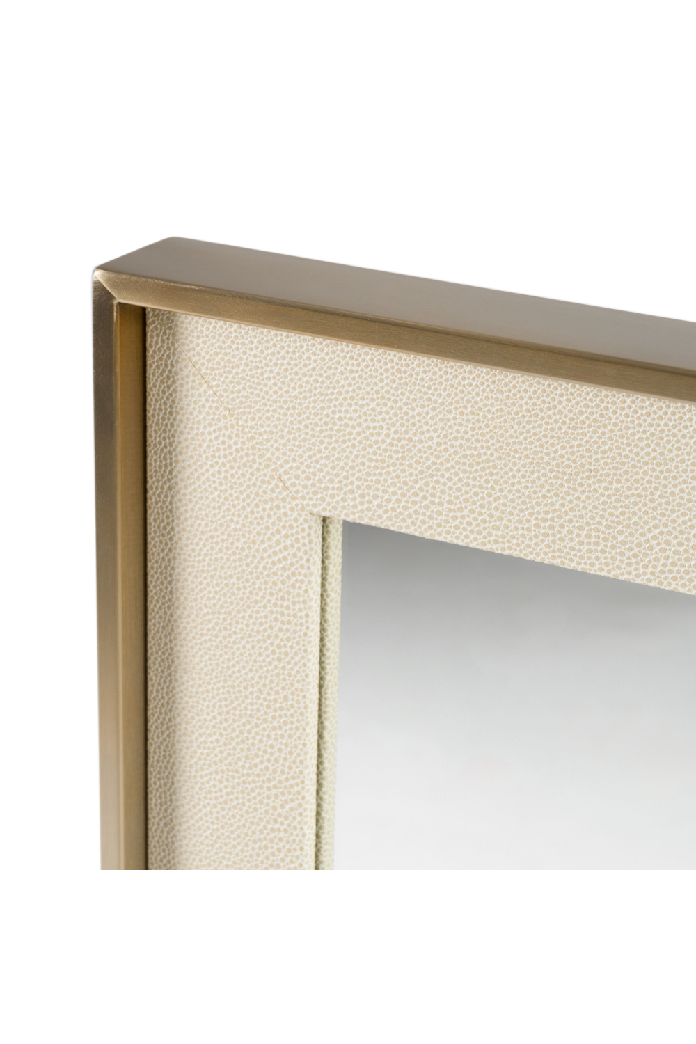 Beige Shagreen Mirror | OROA Modern Cartier | Oroa.com