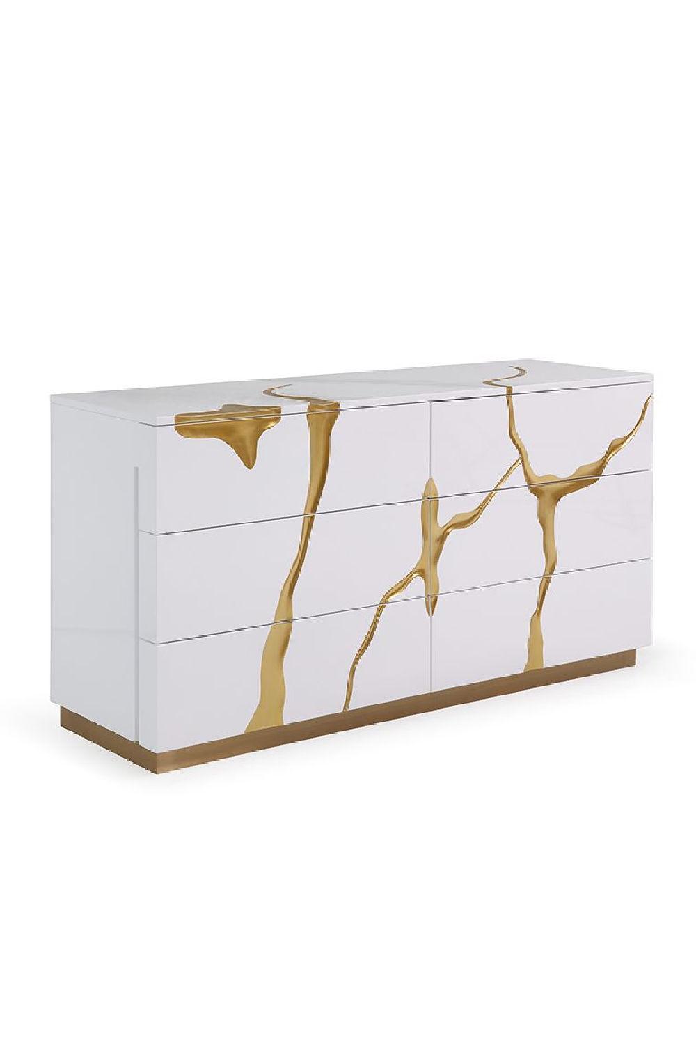 White 6-Drawer Dresser | OROA Modern Aspen | Oroa.com