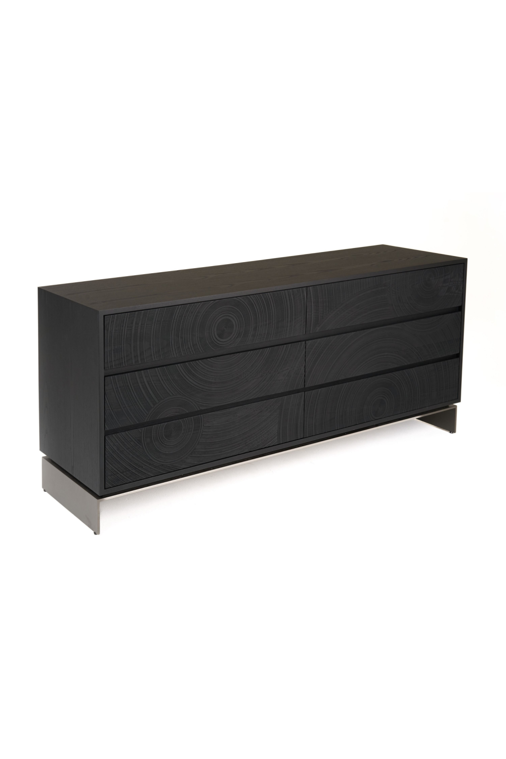 Matte Black Ash 6-Drawer Dresser | Oroa.com
