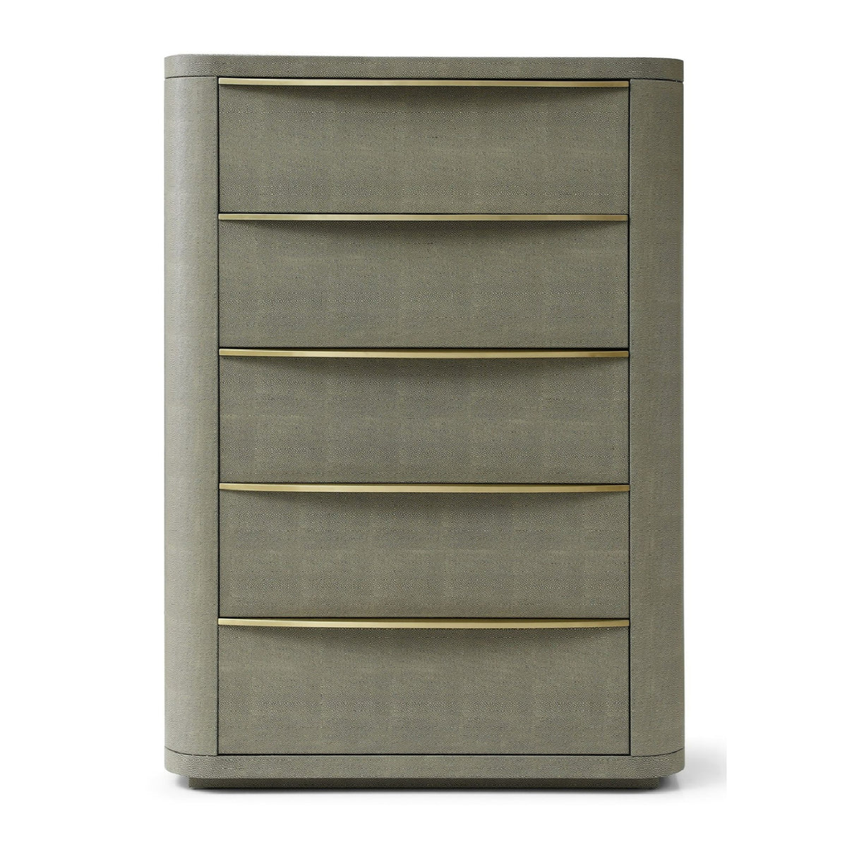 Beige Shagreen 5-Drawer Chest | OROA Modern Lois