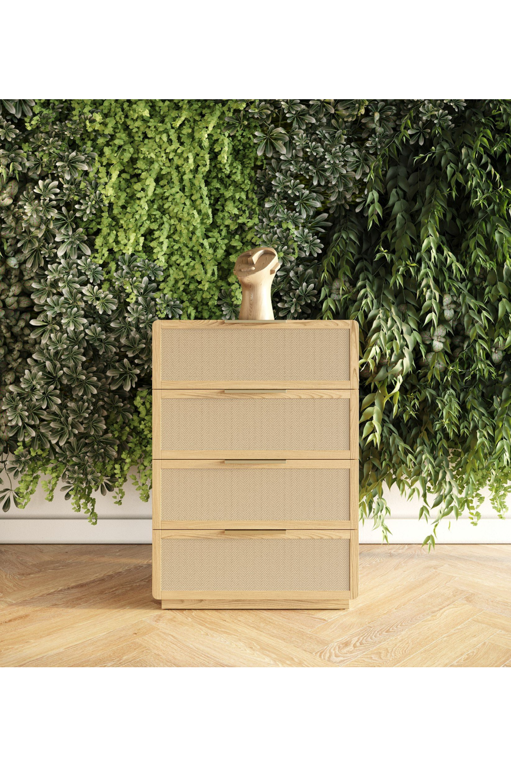 4-Drawer Rattan Chest | OROA Modern Gavin | Oroa.com