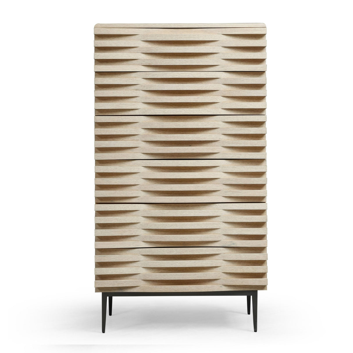 Natural Oak 5-Drawer Chest | Oroa.com