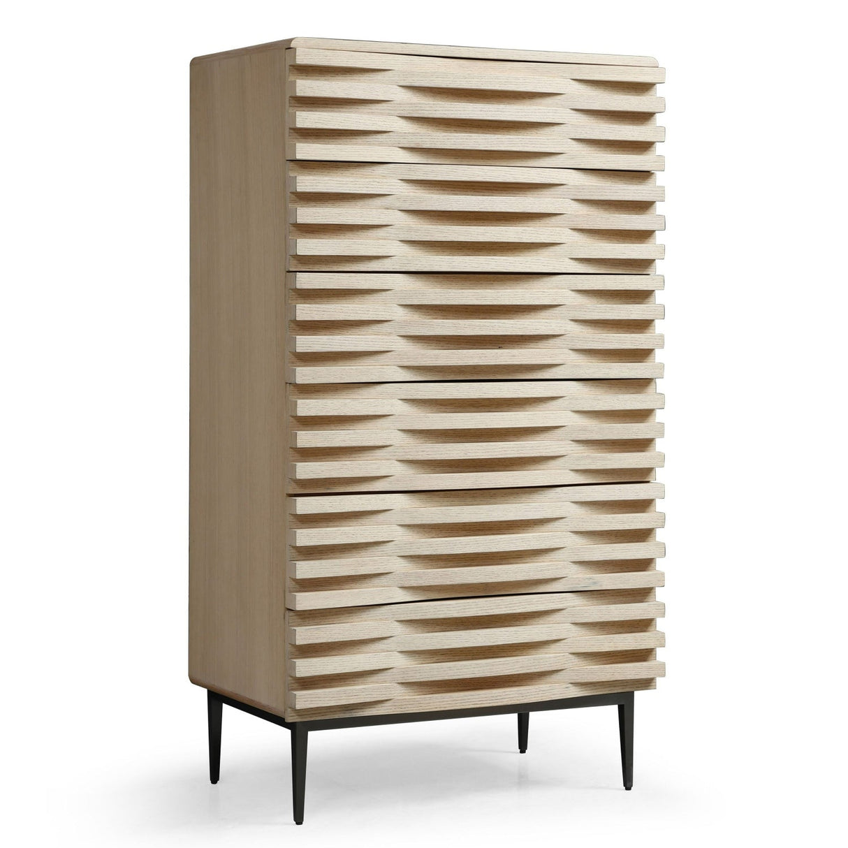 Natural Oak 5-Drawer Chest | OROA Modern Larkspur | Oroa.com