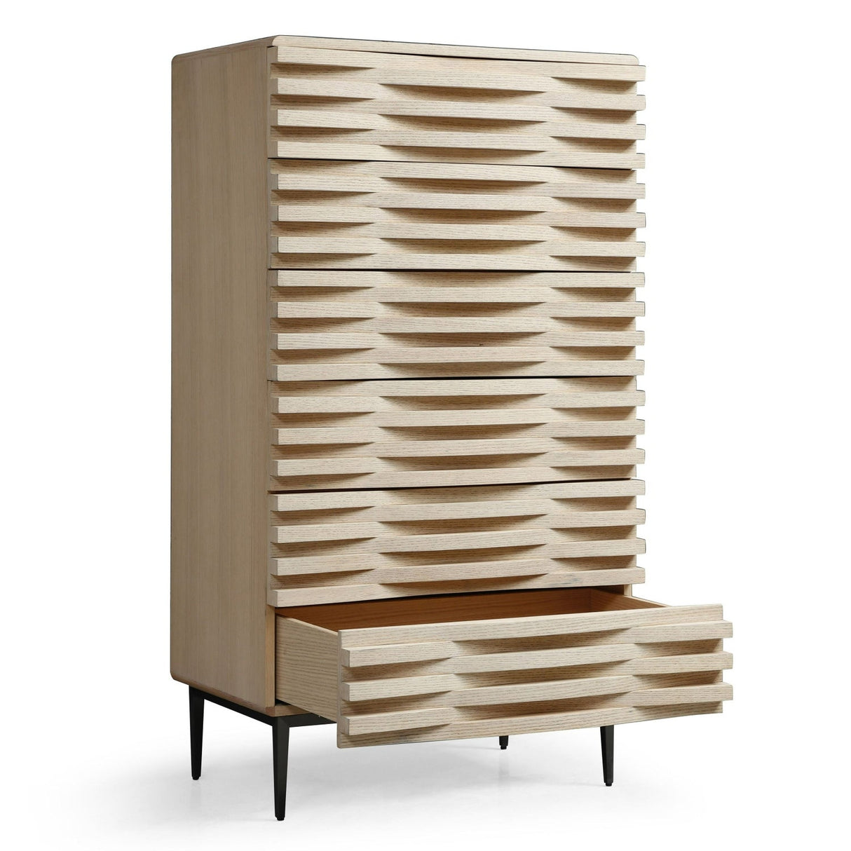 Natural Oak 5-Drawer Chest | OROA Modern Larkspur | Oroa.com