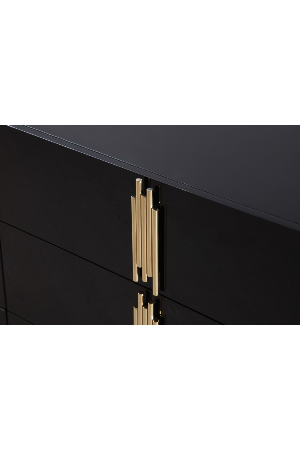 Mirrored Black 6-Drawer Dresser | OROA Modern Token | Oroa.com