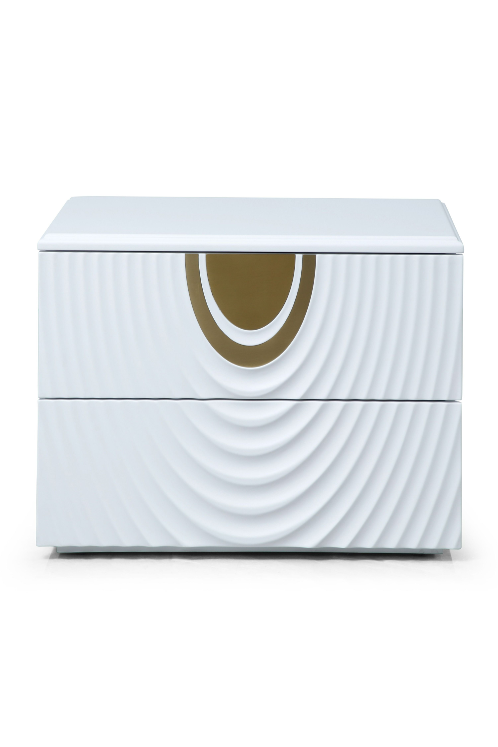 White 2-Drawer Nightstand | OROA Modern N1869 | Oroa.com