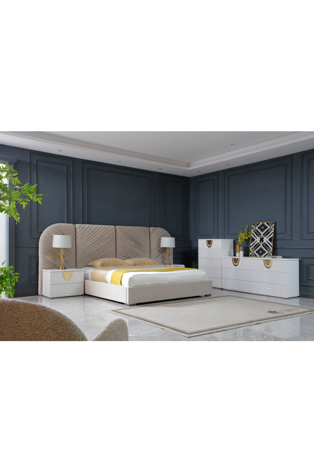 White 2-Drawer Nightstand | OROA Modern N1869 | Oroa.com