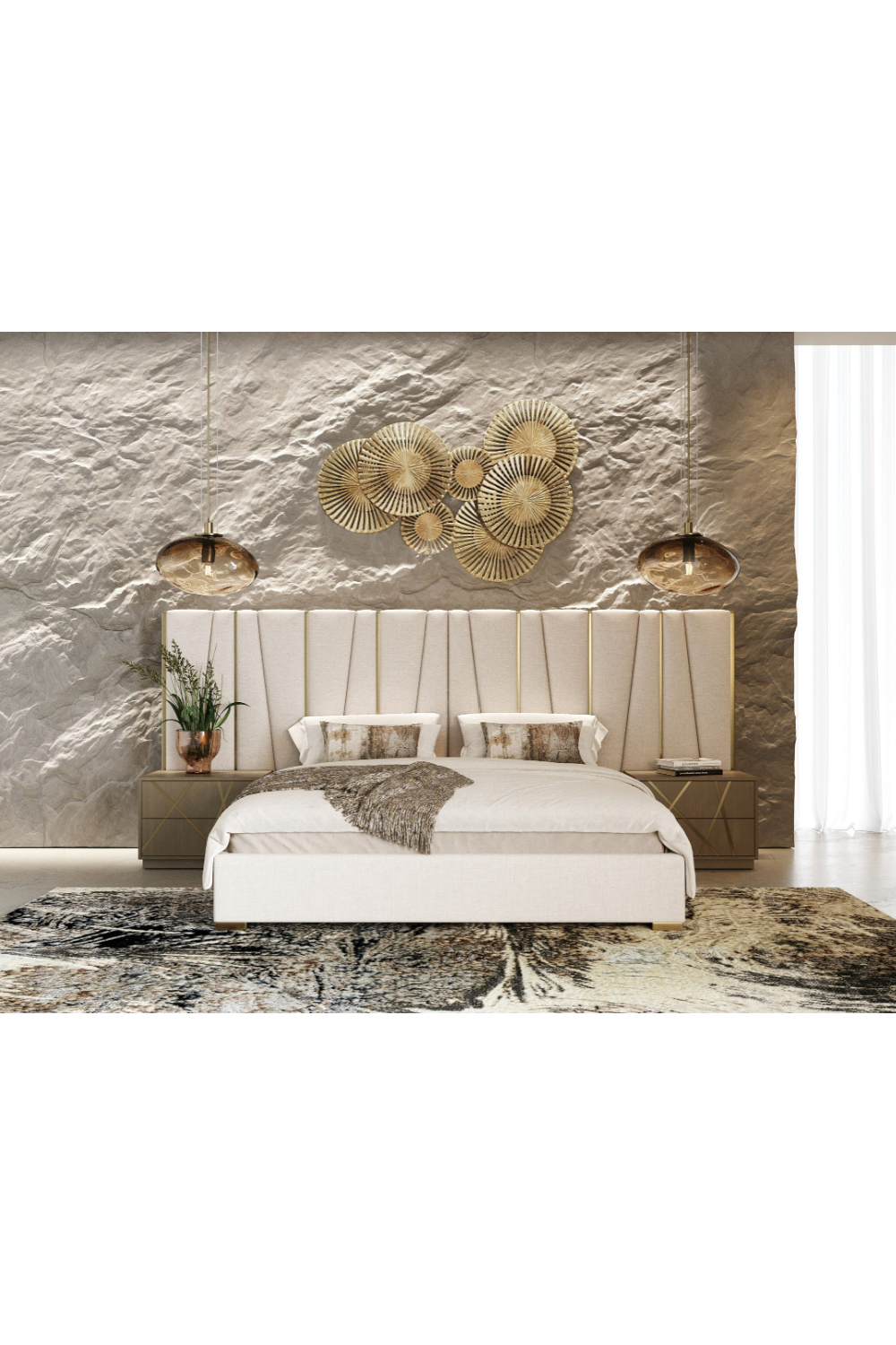 Birch Veneer 2-Drawer Nightstand | OROA Modern Nixa | Oroa.com