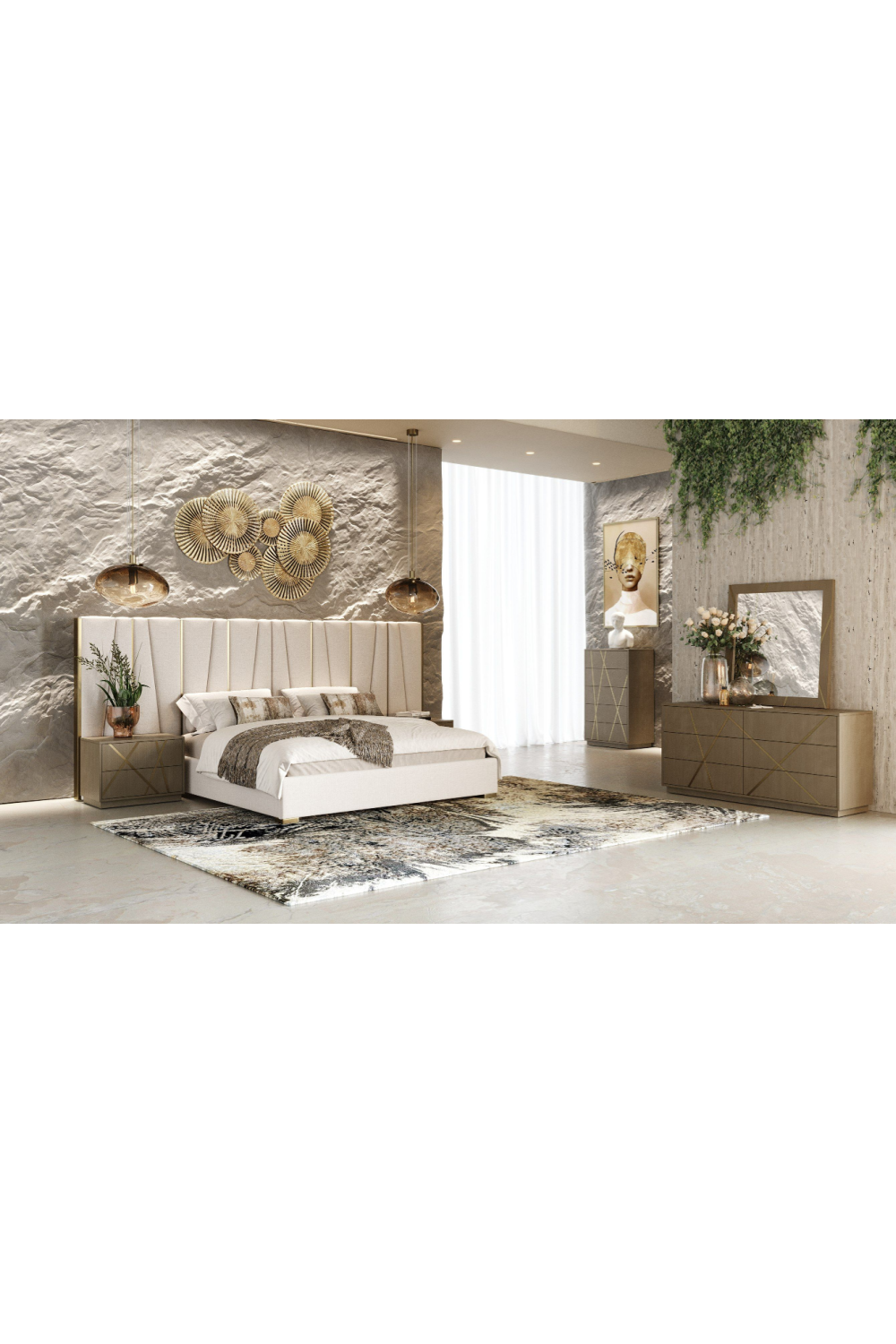 Birch Veneer 2-Drawer Nightstand | OROA Modern Nixa | Oroa.com