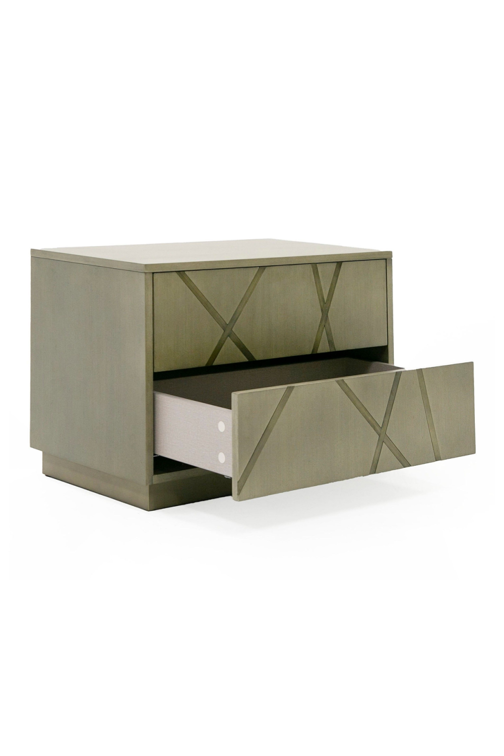 Birch Veneer 2-Drawer Nightstand | OROA Modern Nixa | Oroa.com