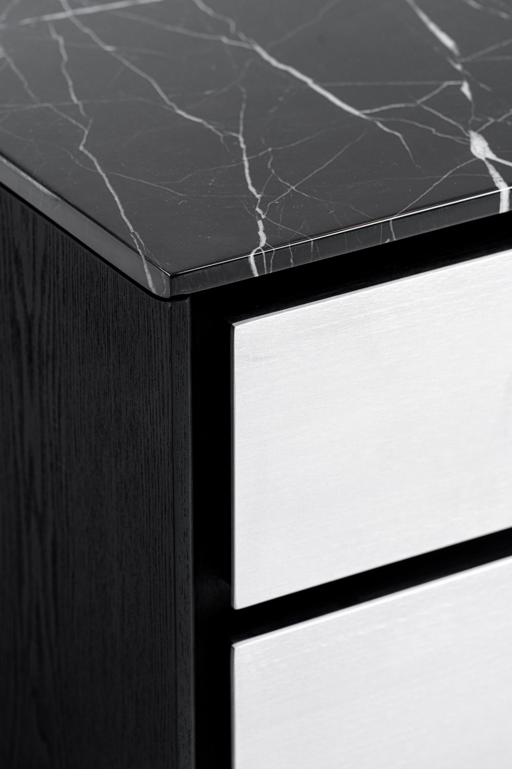 2-Drawer Aluminum Nightstand | OROA Modern Concord | Oroa.com
