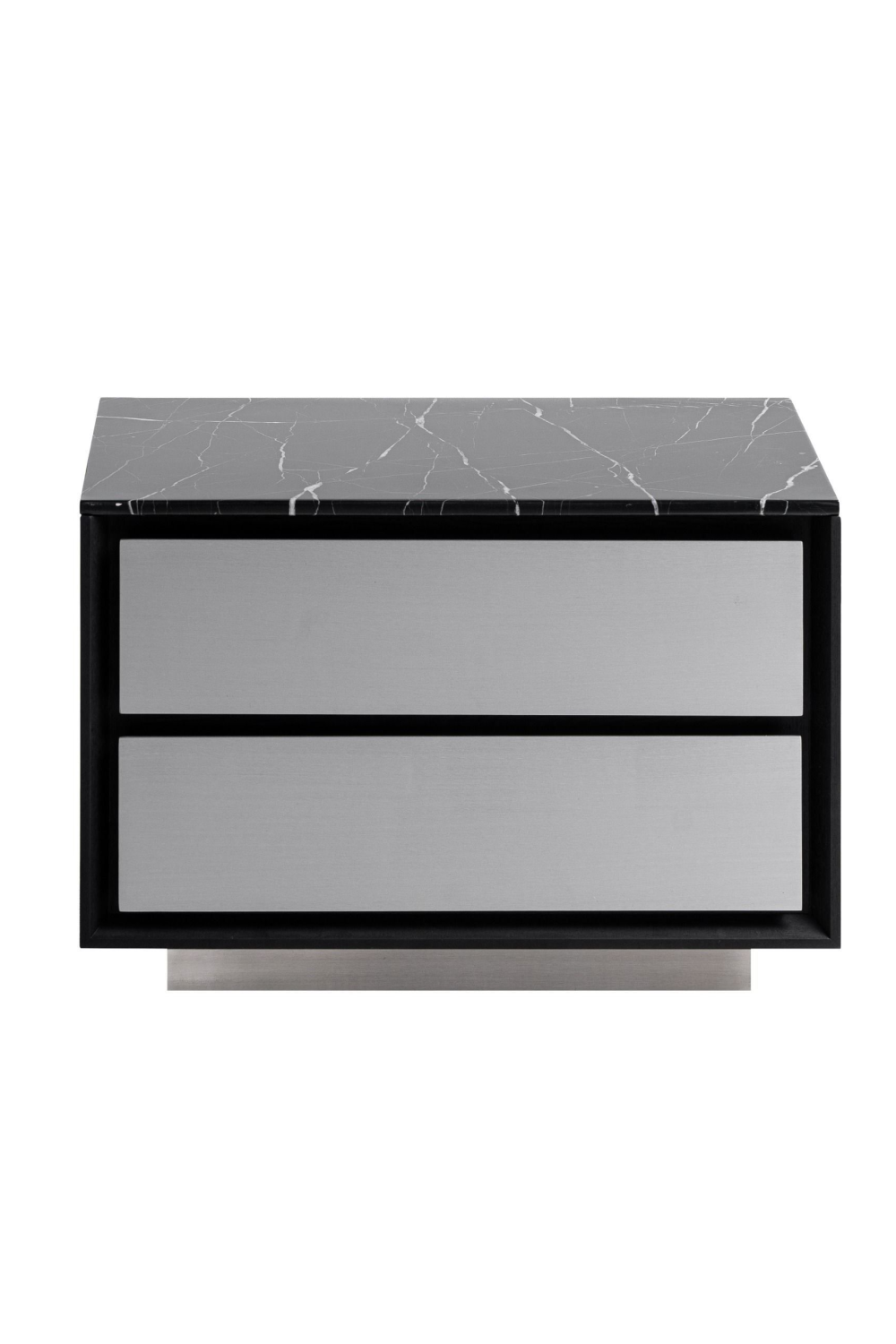 2-Drawer Aluminum Nightstand | OROA Modern Concord | Oroa.com