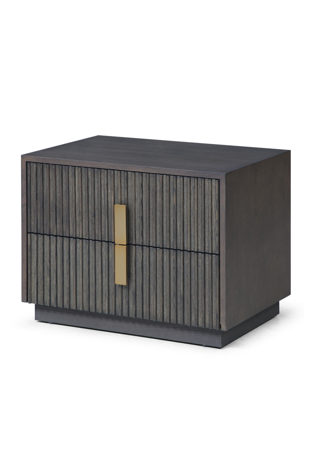 Distressed Black 2-Drawer Nightstand | OROA Modern Hortman | Oroa.com