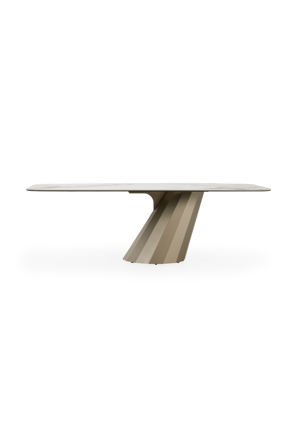 Angled Base Ceramic Dining Table | OROA Modern Vela | Oroa.com