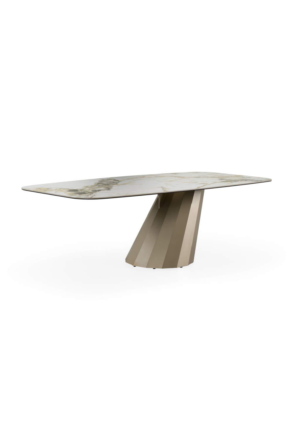 Angled Base Ceramic Dining Table | OROA Modern Vela | Oroa.com