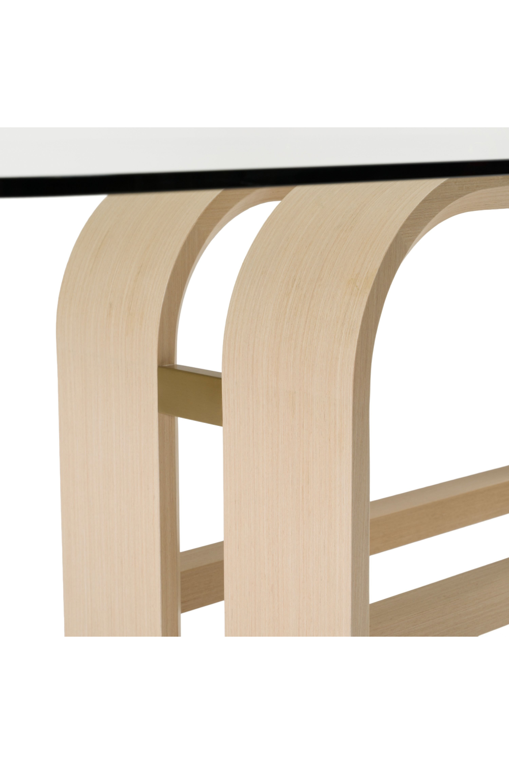 Oak Base Glass Dining Table | OROA Modern Florence | Oroa.com