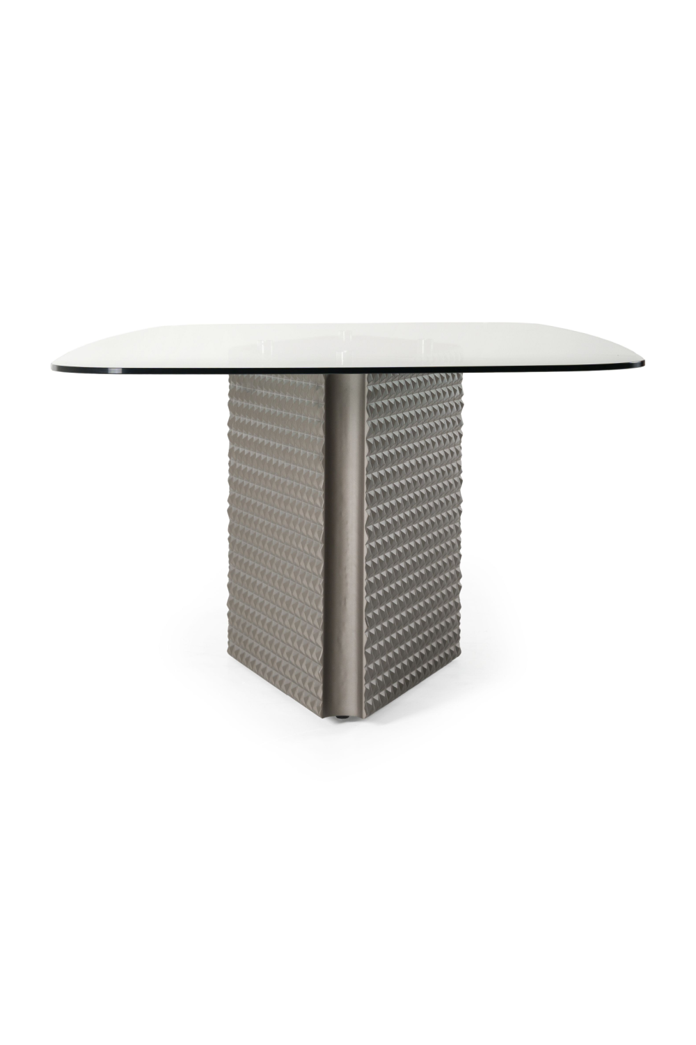 Patterned Silver Dining Table | Oroa.com