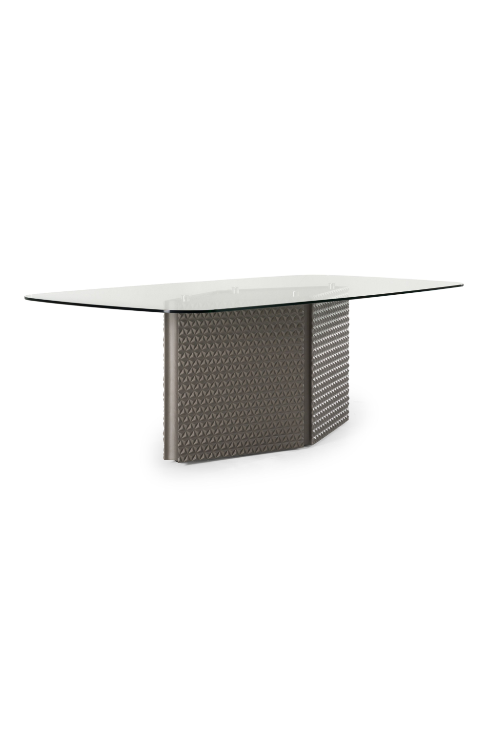 Patterned Silver Dining Table | Oroa.com