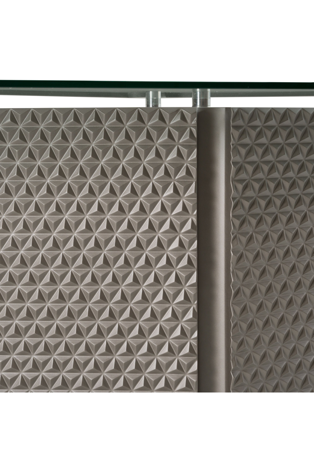 Patterned Silver Dining Table | Oroa.com