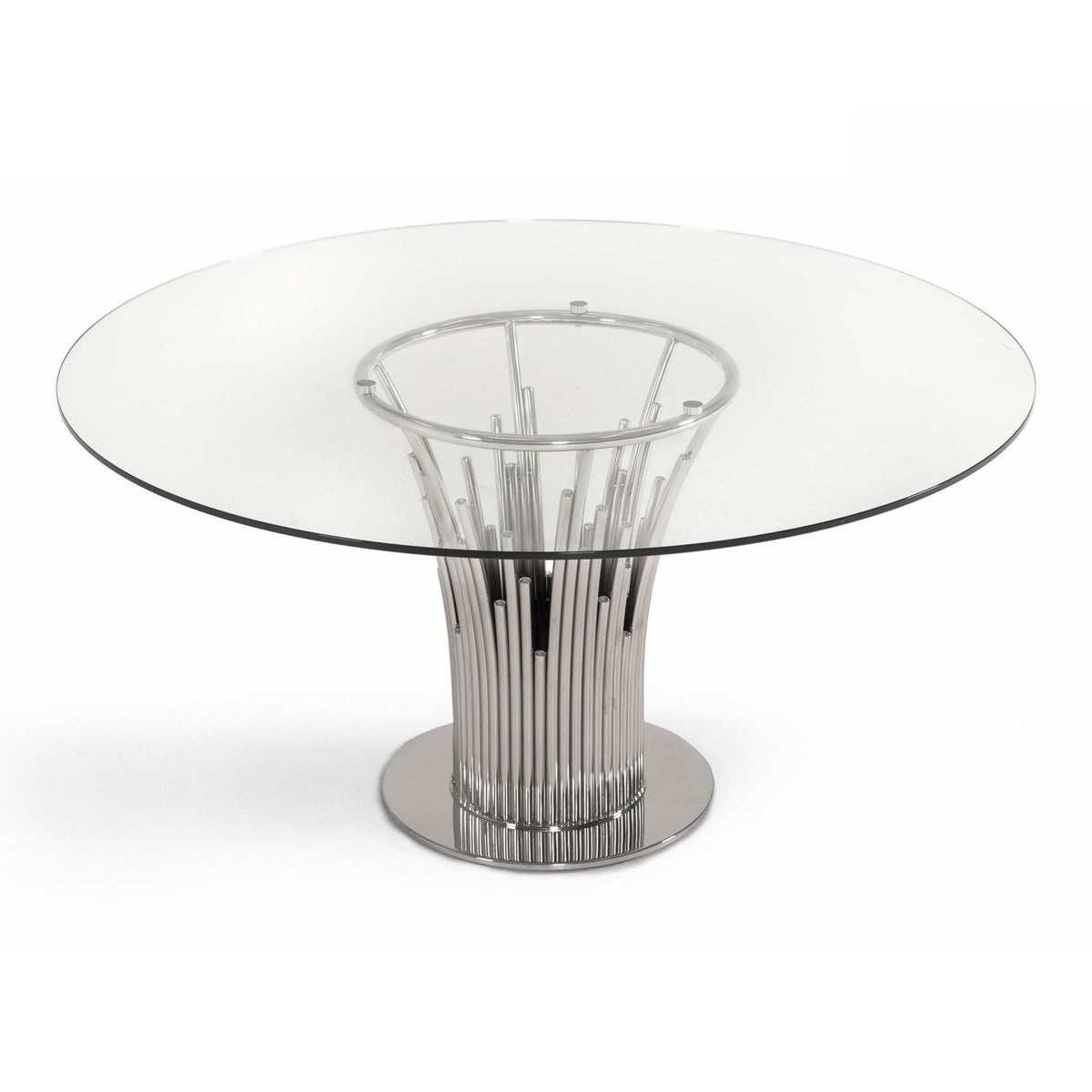 Round Glass Dining Table | OROA Modern Paxton