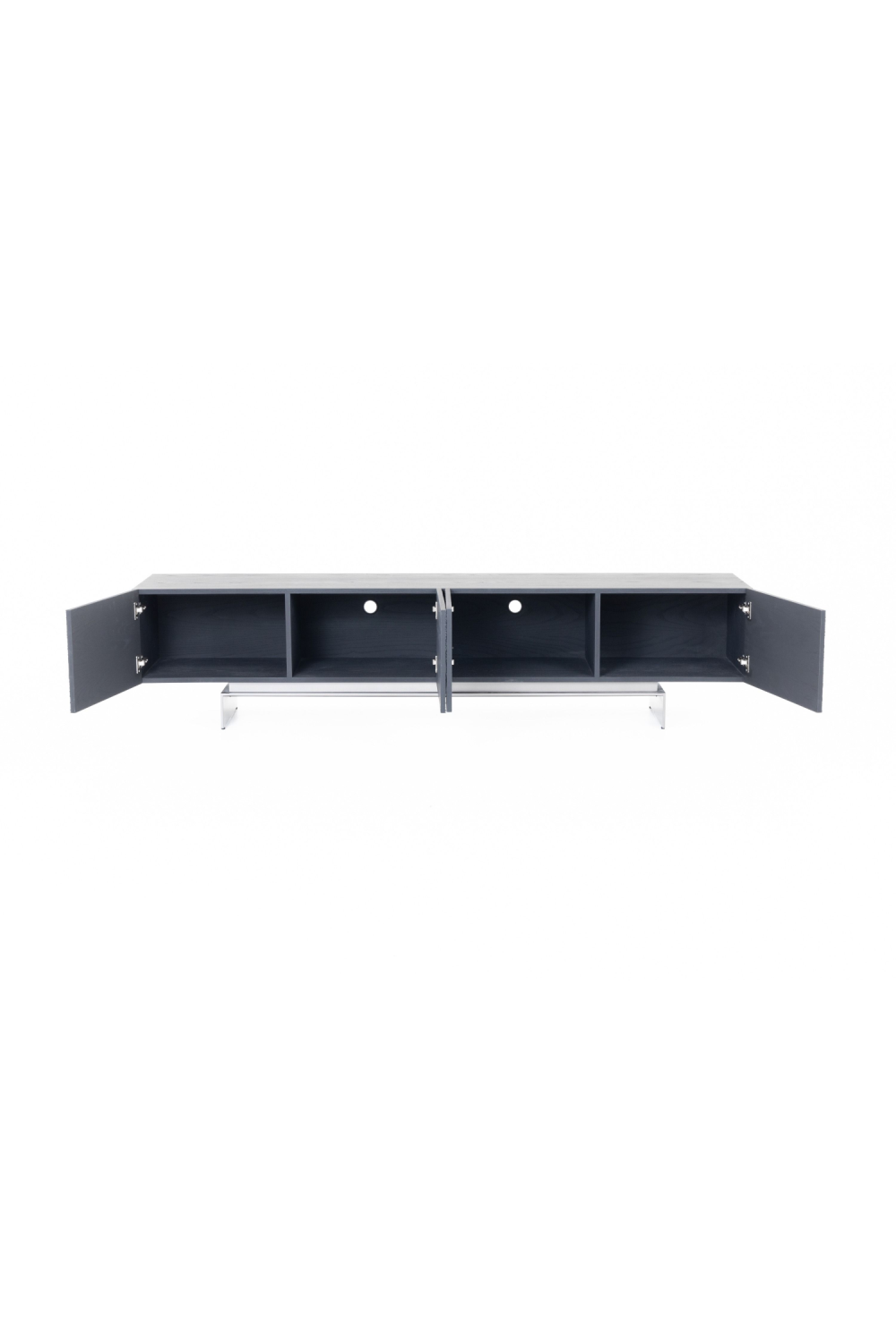 Black Ash 4-Door TV Stand | Oroa.com