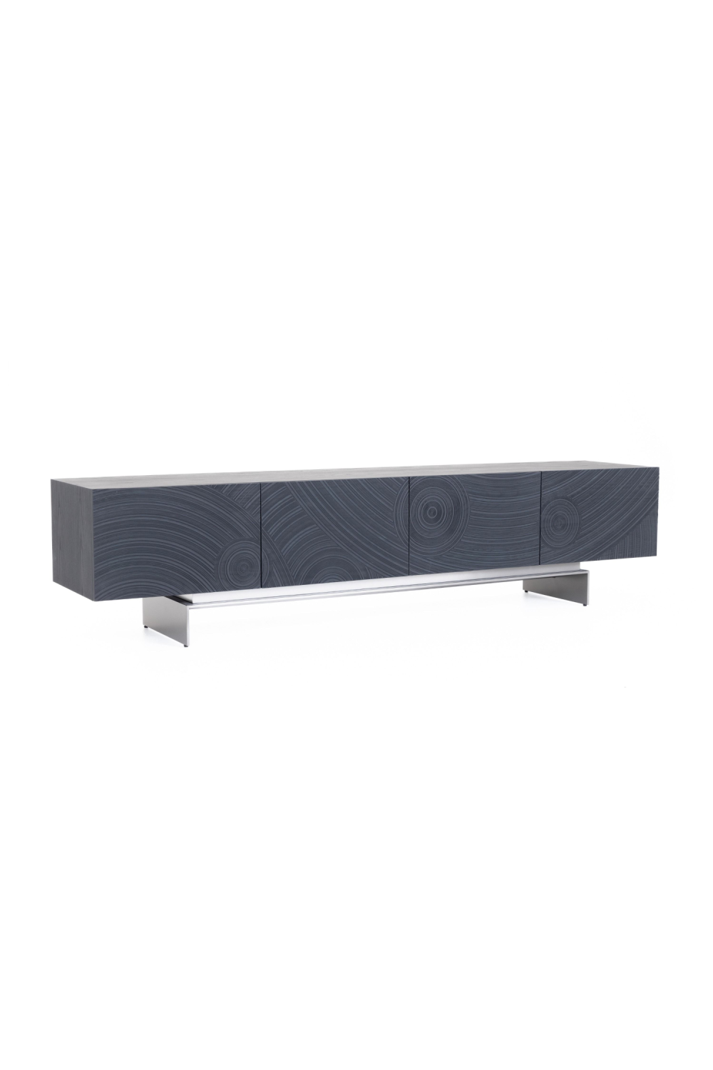 Black Ash 4-Door TV Stand | Oroa.com