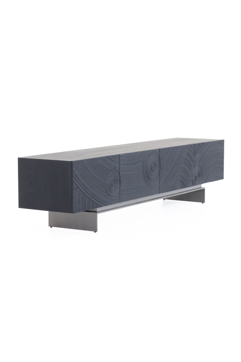 Black Ash 4-Door TV Stand | Oroa.com